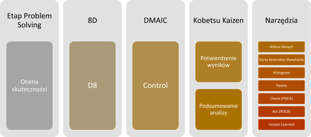 Ocena skuteczności wprowadzonych działań.