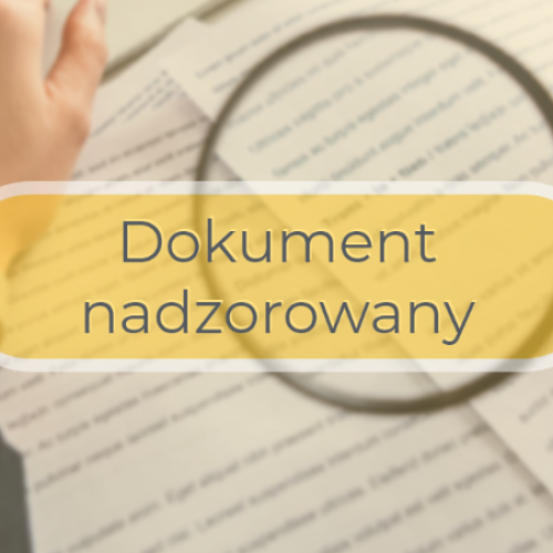 <span style='font-size:32px;font-weight:bold;'>Dokument nadzorowany</span> <p><p style='color:#7A7A7A;font-style:italic;font-size:18px;'>Czy brak nadzoru nad dokumentacją prowadzi do niezgodności?</p></p>